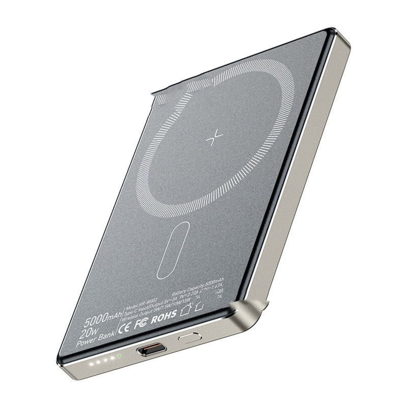 Cross-boundary Magnetic Portable Wireless Charging Power Supply